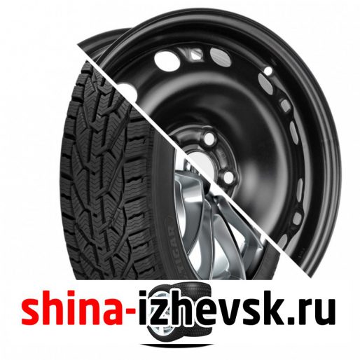 Колесо в сборе Tigar Winter 185/60 R15 T 88 + MW Eurodisk 15007 6xR15 5×100 ET38 DIA57.1 Черный в Ижевске